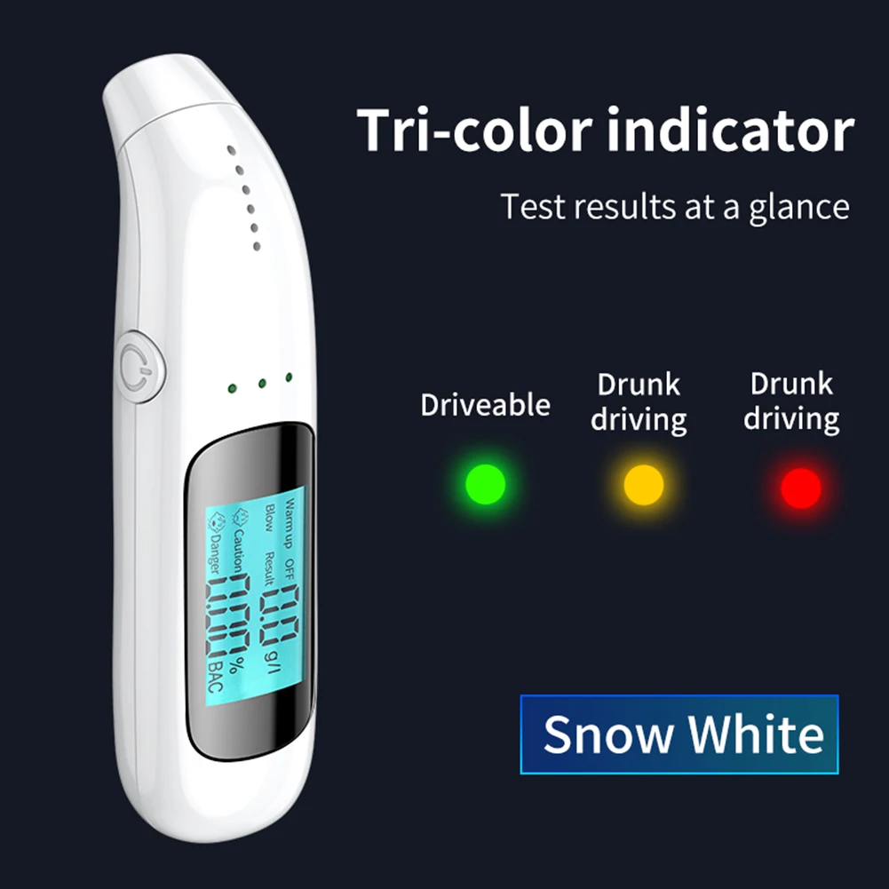 

Automatic Alcohol Tester Breathalyzer Rechargeable With LED Screen Display Non-contact Alcohotest Breath Alcohol Test Tools