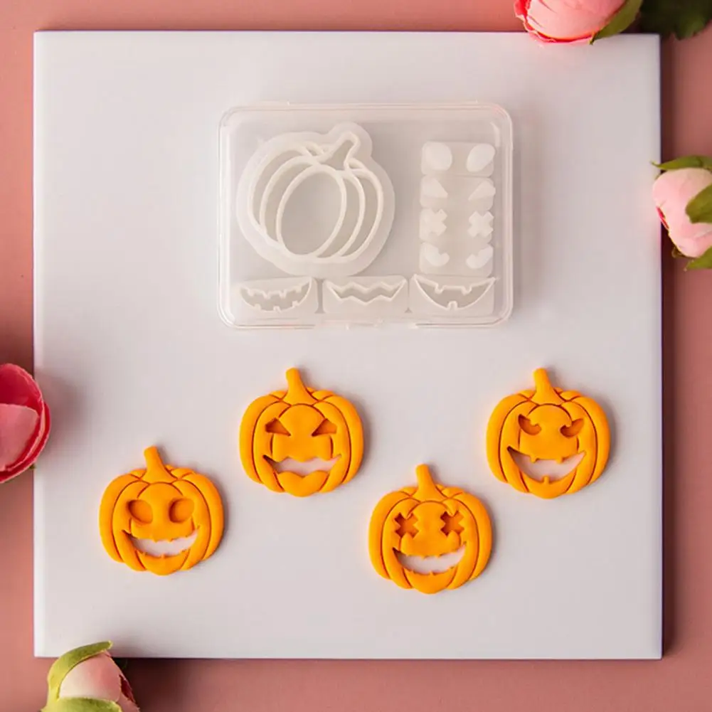 

Halloween Pumpkin Mold Versatile Halloween Pumpkin Cutter Mold For Diy Crafts Expressive Earrings Pendant Keychains 3d Cookie