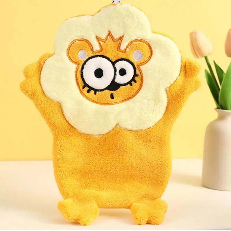 

Coral Velvet Not Easy To Fade Bathroom Cartoon Handkerchief Durable Kitchen Towel Childrens Handkerchief Hand Towel Cartoon Cute