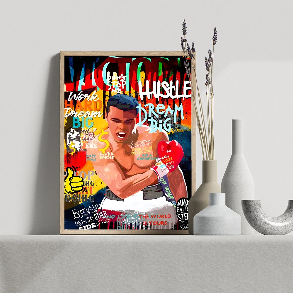 Muhammad Ali Canvas Painting Famous Boxer Inspirationa Good Quality Prints And Posters HD Poster Wall Art Study