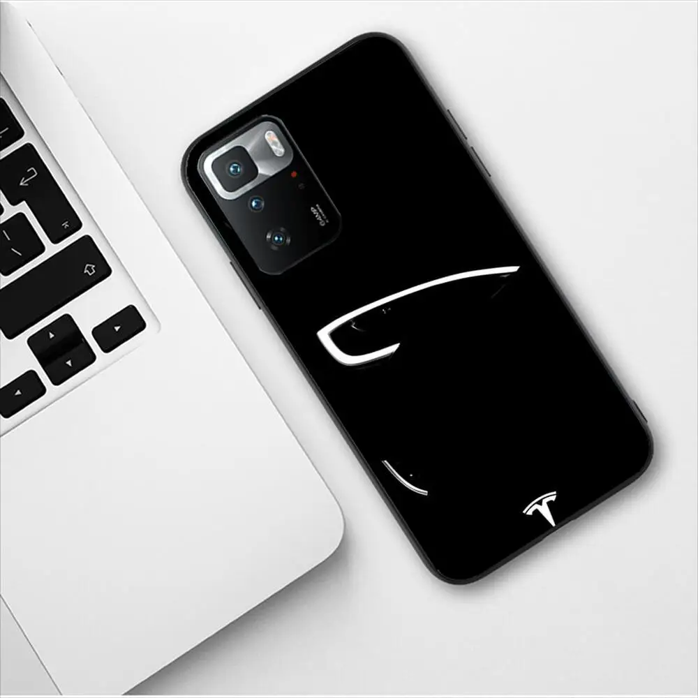 New Energy Car Tesla Luxury Design Phone Case For Redmi 9 9A 7A 10 8A 10A 8 Note 11 10S 7 11S Plus POCO X3 Pro Soft Phone Covers