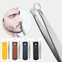 nose hair trimming tweezers nose trimmer tweezer round tip stainless steel nose hair removal trimming nose hair removal tweezers