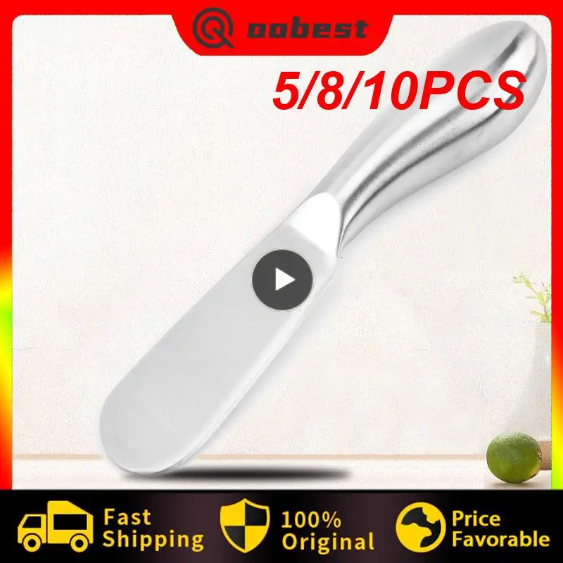 

5/8/10PCS Butter Knife Cheese Knife Portable Cream Knife Butter Applicator Thickened Dessert Jam Knife Kitchen Baking Tools