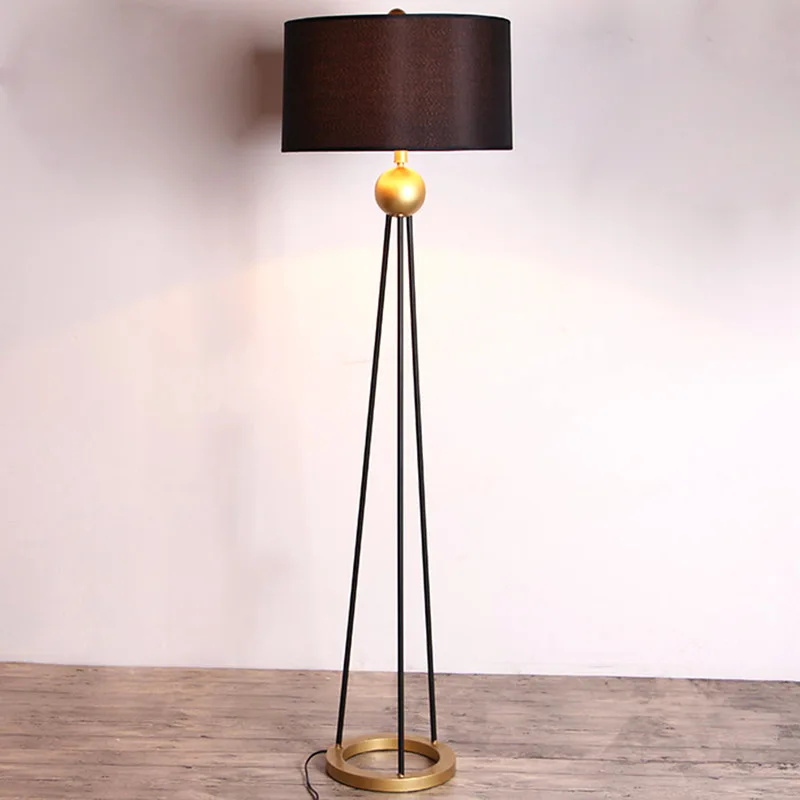 

American Tripod Lamp LED Standing Lamp Nordic Floor Lamps for Living Room Bedroom Bedside Lamp Simple Restaurant Stand Light