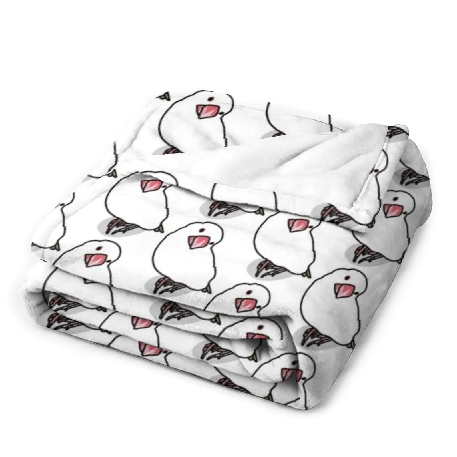 Красивое белое одеяло Java Sparrow мягкое клетчатое большое покрывала для кровати