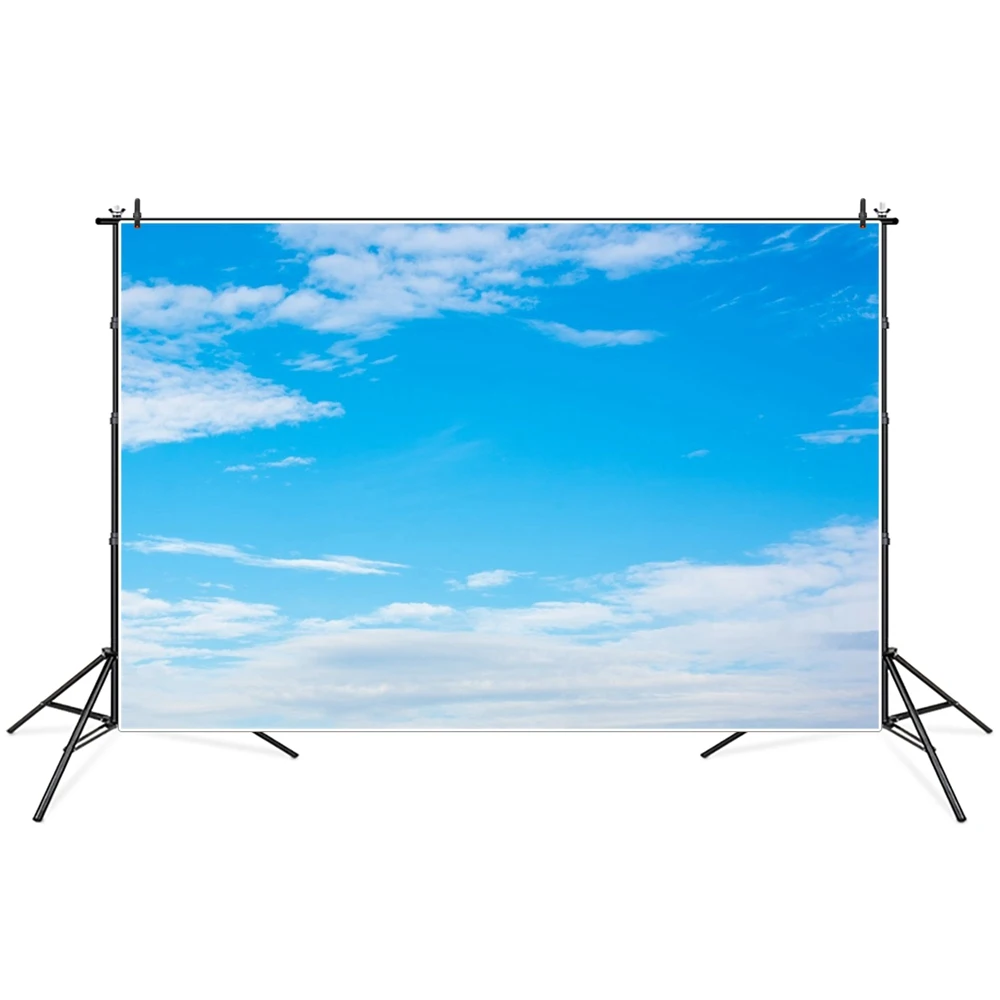 

Summer Blue Sky White Clouds Birthday Party Decoration Photography Backdrops Natural Scenery Photocall Backgrounds Studio Props