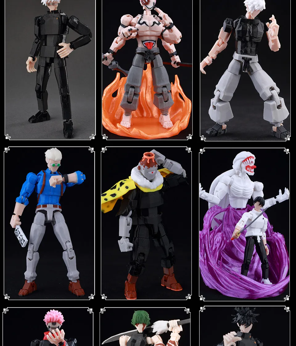 ​ Коллекционная фигурка 9L3D Lucky13 Gojo Sukuna Jujutsu Fushiguro Toji Gojo Satoru Action Figure Dummy13 T13 Multi-Jointed Titan13 (art.: 3920da604572a) - 3920da604572a