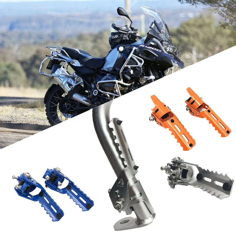 For BMW R1200GS LC R 1200 R1200 GS adv adventure GSA 2013-2019 Motorcycle Highway Front Foot Pegs Folding Footrests Clamps 25mm