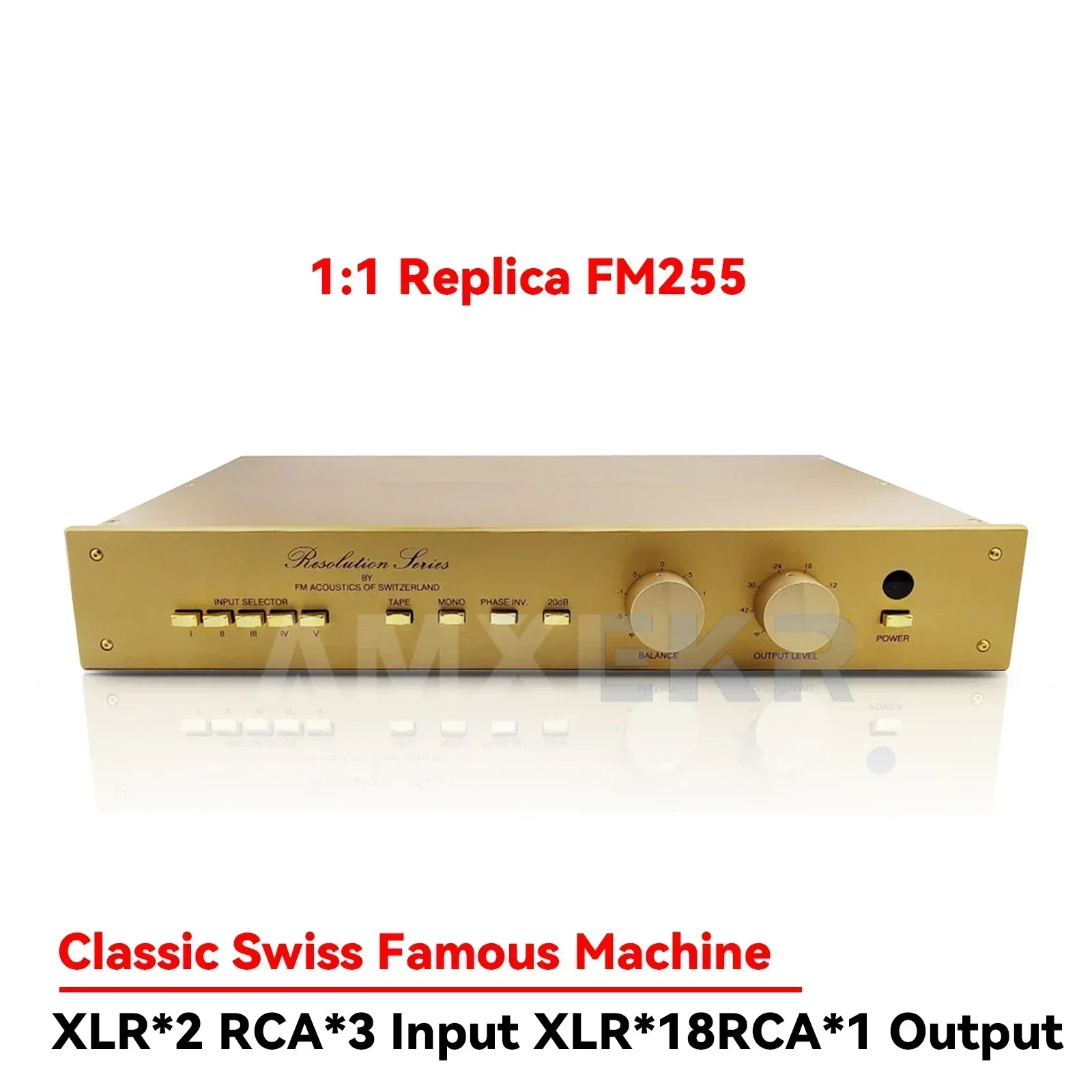 AMXKER FM255 1:1 Реплика швейцарской классической цепи аудиофил-класс Hi-Fi предусилитель