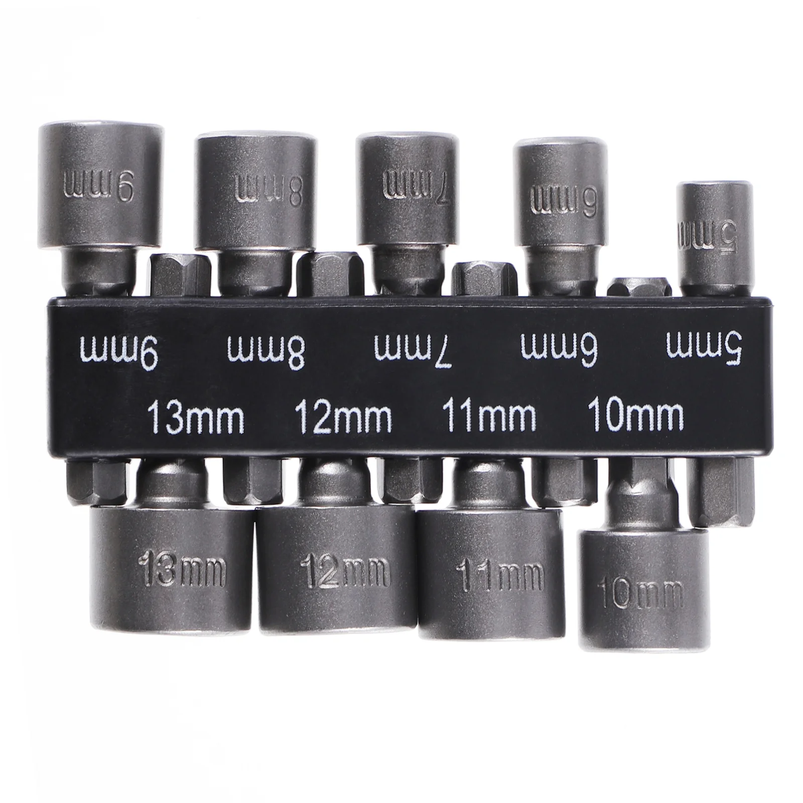 

OUNONA Pcs Power Nut Driver Drill Bit Set 5-13mm Hex Socket Adapter Drivers Repairing Tool Kit