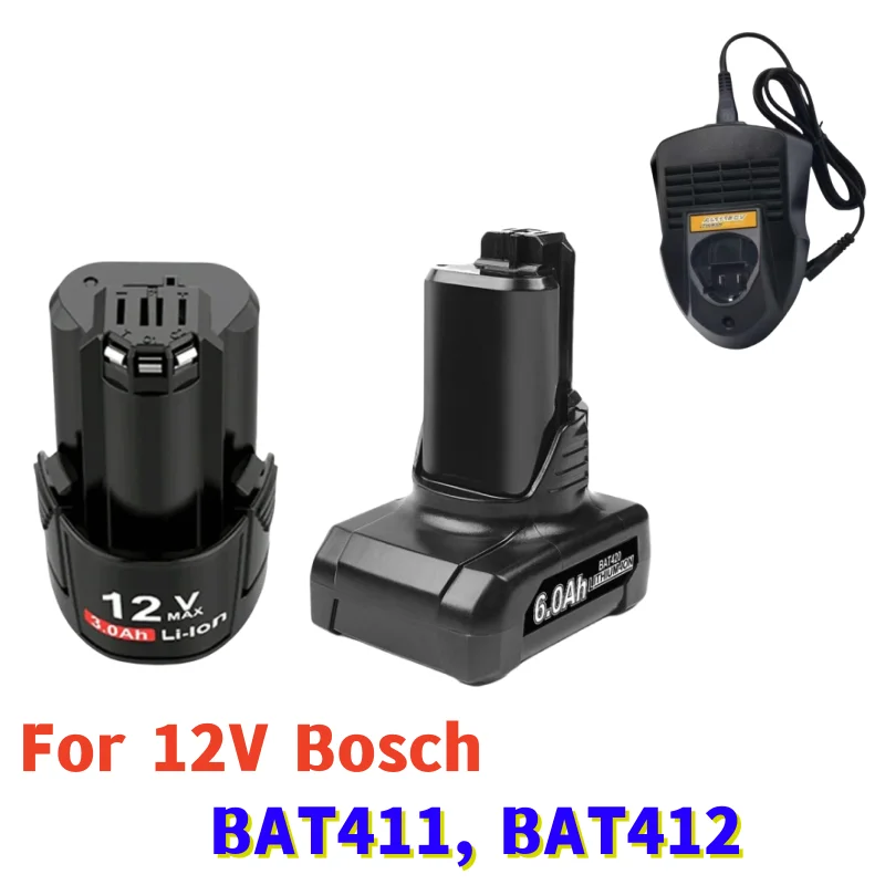 Сменный литий-ионный аккумулятор для электродрели Bosch, 12 В 3,0 Ач/6 ...