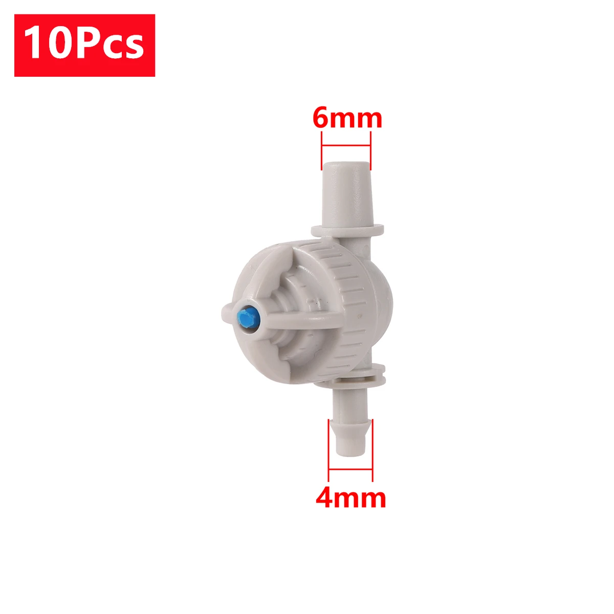 

Противокапельное устройство 6 мм, 4/7 мм, миниатюрный противокапельный клапан для подключения шланга, садовое сельское хозяйство, теплица, ирригационная насадка для тумана, фитинги