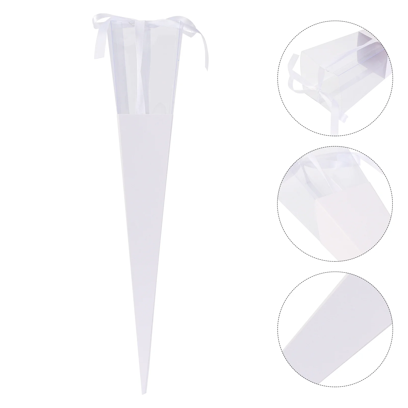 

Flower Bag Paper Rose Single Packaging Box Valentine Bouquet Wrapper Wrapping Folding Bowknot Presents Florist Floral Wrap Pick