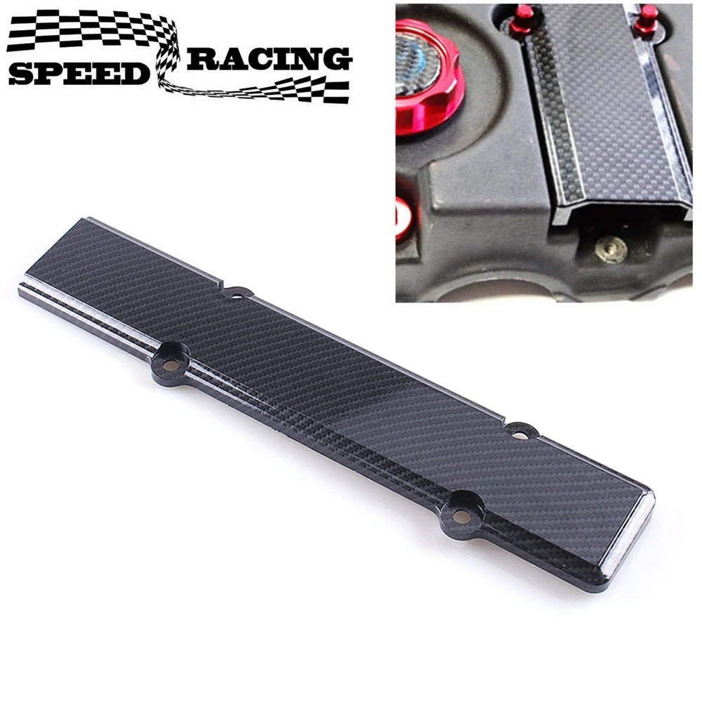 

Высококачественная крышка клапана двигателя вставка свечи зажигания углеродное волокно ищите для Honda Civic Coupe Del B18 B16 VTEC автомобильные аксессуары