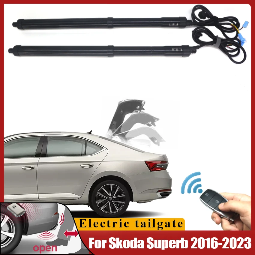 Фото Для Skoda Superb 2016-2023 Электрический подъемник задней двери автомобиля Автоматическое открытие багажника Электродвигатель для багажника Аксессуары для автомобиля Инструменты №1