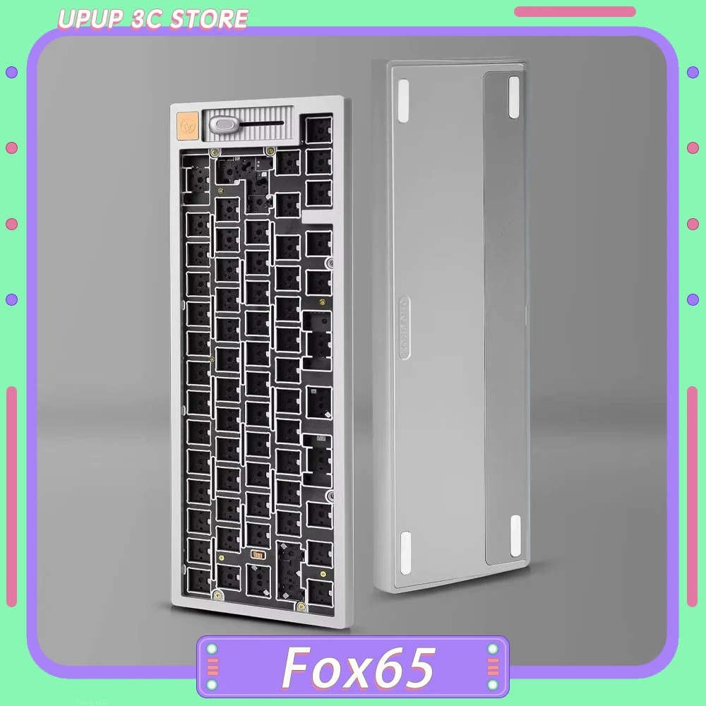 Комплект механической клавиатуры CHOSFOX Fox65 трехрежимная беспроводная игровая