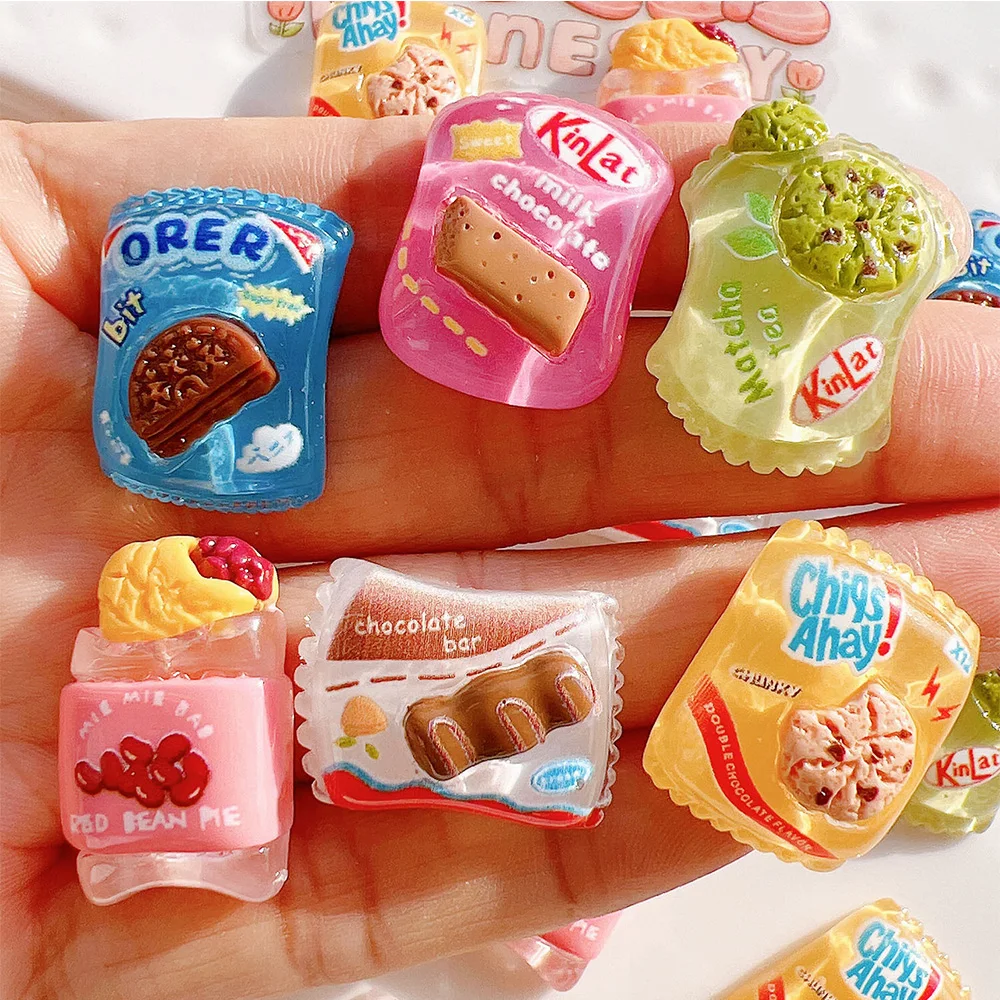 

10 шт. кабошоны из смолы с плоской задней поверхностью в форме печенья для заколки для телефона чехол для скрапбукинга «сделай сам» украшени...