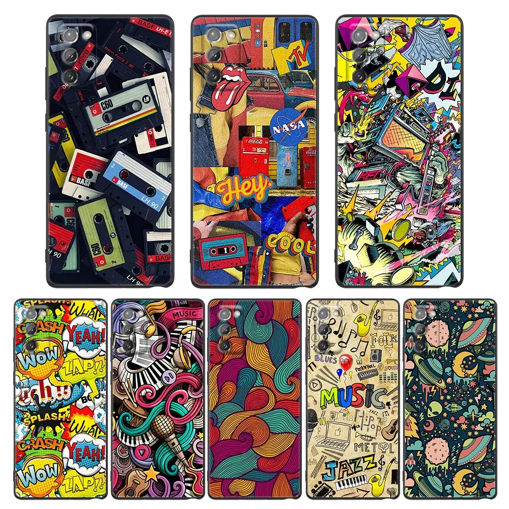 

Luxury Collage Art Phone Case for Samsung A7 A52 A53 A71 A72 A73 A91 M22 M30s M31s M33 M62 M52 F23 F41 F42 5G 4G TPU Case