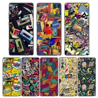 luxury collage art phone case for samsung a7 a52 a53 a71 a72 a73 a91 m22 m30s m31s m33 m62 m52 f23 f41 f42 5g 4g tpu case