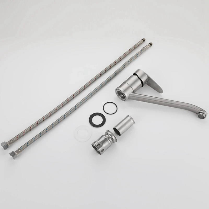 Акция! Кухонный смеситель с ручкой смесители для раковины поворот на 360 градусов