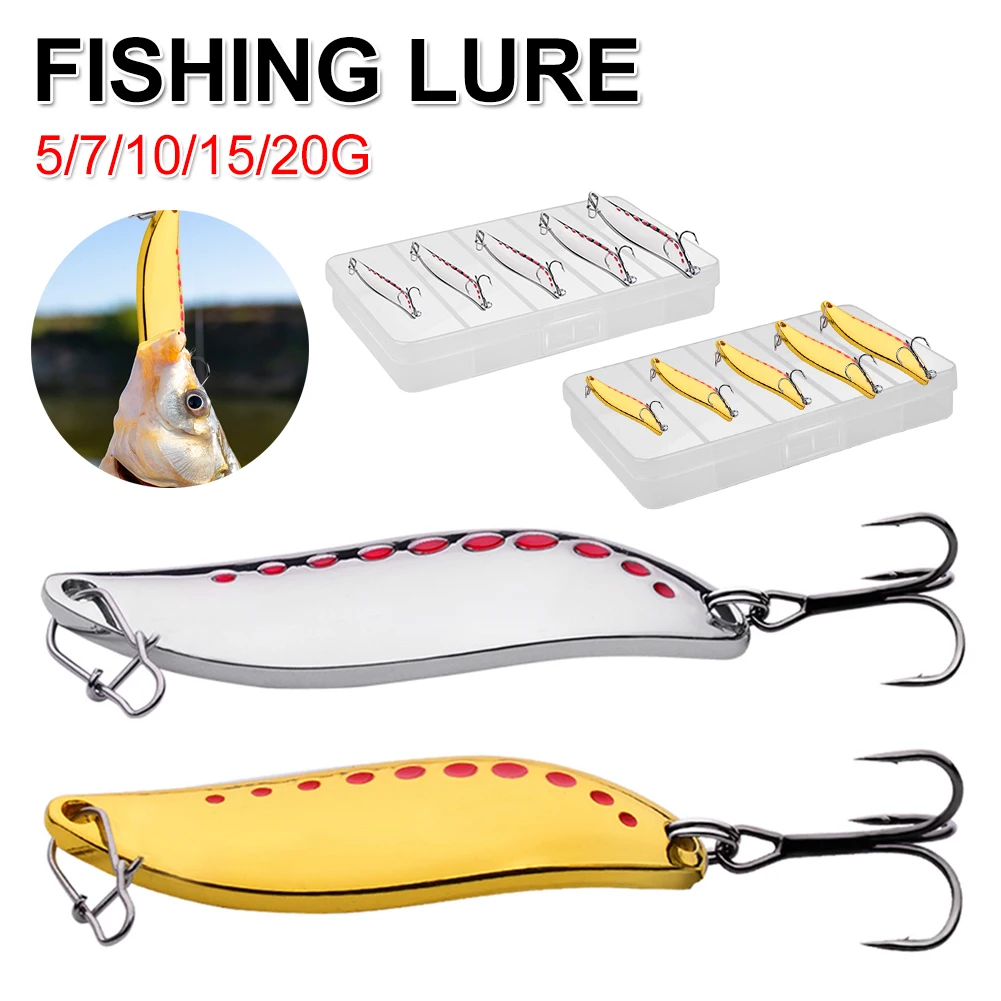 

Fishing Lure Spoon VIB Lure Metal Hard Bait Sinking Jigs Artificial Bait Swimbait for Saltwater Freshwater Fishing Tackle