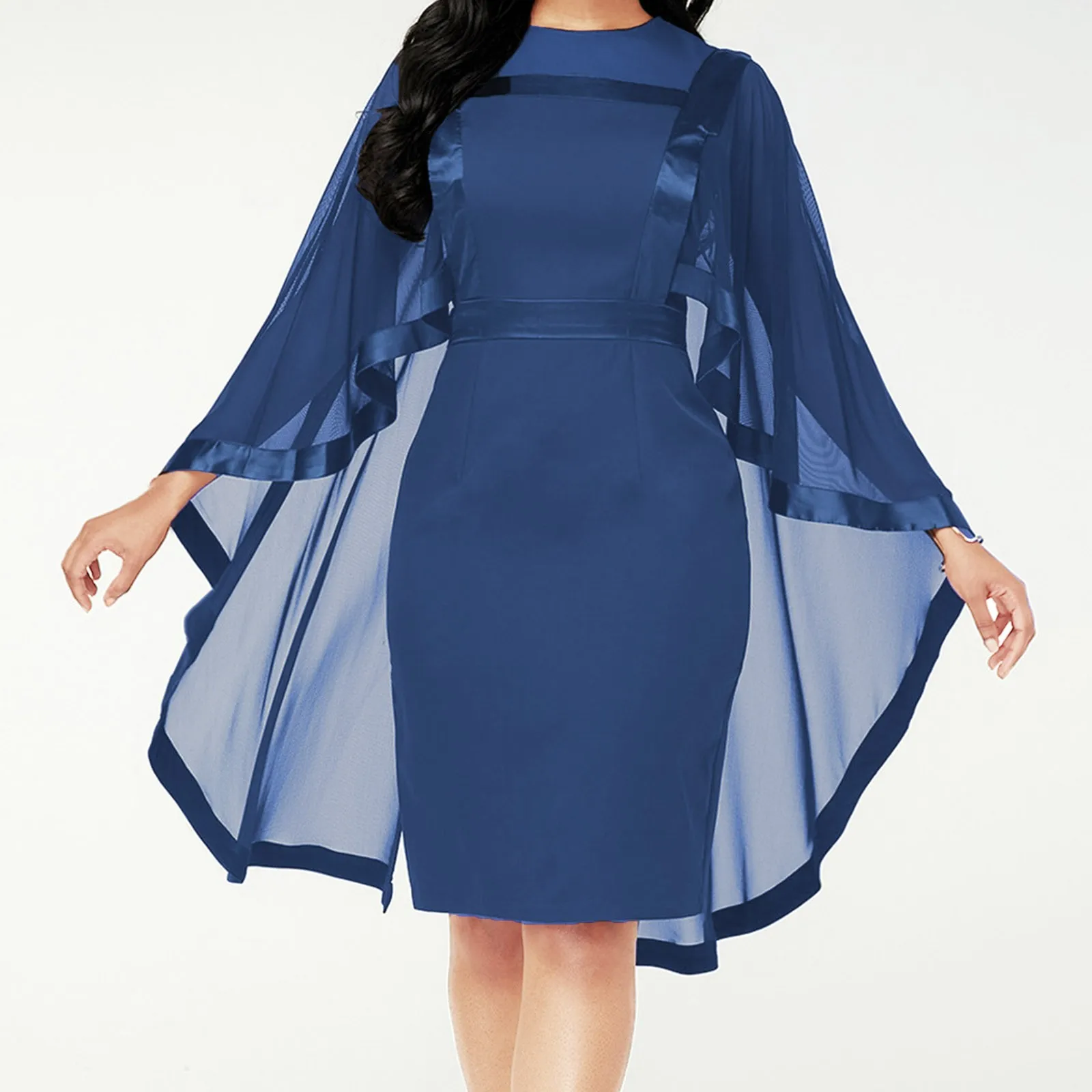 

Women's Fashion Casual Sleeveless Solid Knee Length Party Clubwear Work Office Dress Causal Dresses Women Vestidos Mujer Robes