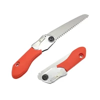 handheld folding saw 130mm hcs double edge sawtooth garden pruning saw plastic handle safety lock parkside trimming tree tools