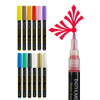 12 colors acrylic paint pens fine tip acrylic paint markers for rock painting supplies craft supplies not easy to dissolve