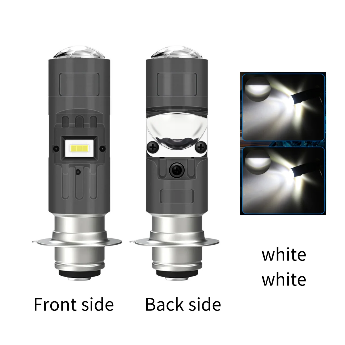 

Светодиодные Двухцветные Лампы H4 Для Мотоциклетных Фар (ближний/дальний Свет) Для Yamaha, Kawasaki, Suzuki, 12В