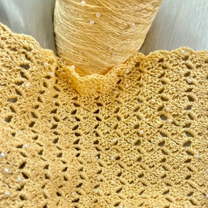 330-350 г 1000 м летний цвет искусственная жемчужная бусина пряжа сделай сам ручное