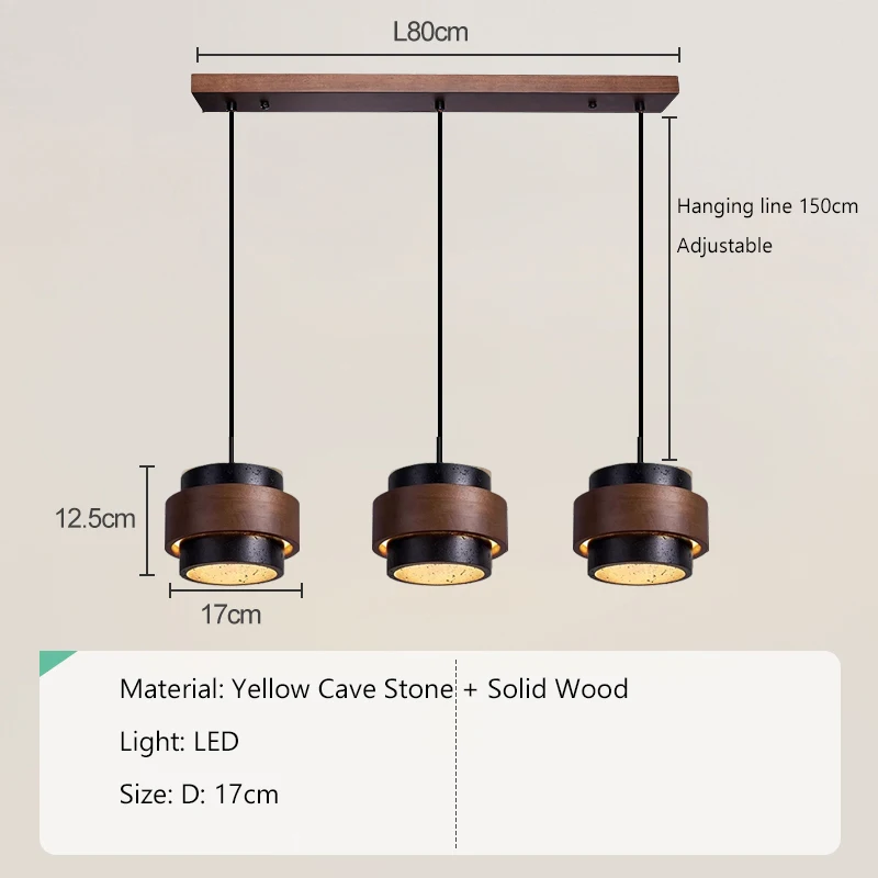 

Подвесной светильник LNLZ желтый травертин