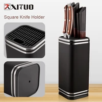 xituo fashion knife stand holder for kitchen knife stainless steel knife holder stand block high quality kitchen accessories