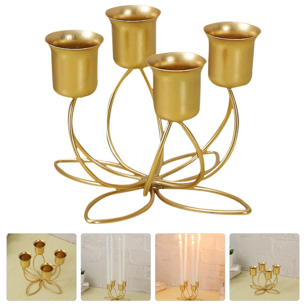 

Metal Candlestick Multi-head Design Candlestick Cake Decorating Candles & Holders Vintage Decor Old Fashioned Candelabrum