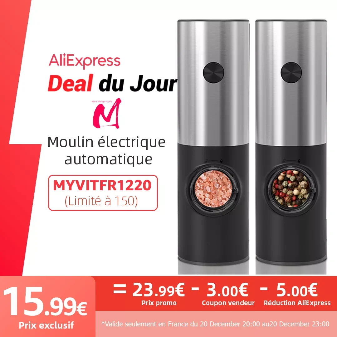 

Automatic Mill Pepper And Salt Grinder With LED Light Adjustable Coarseness Produced By Partner Manufacturers