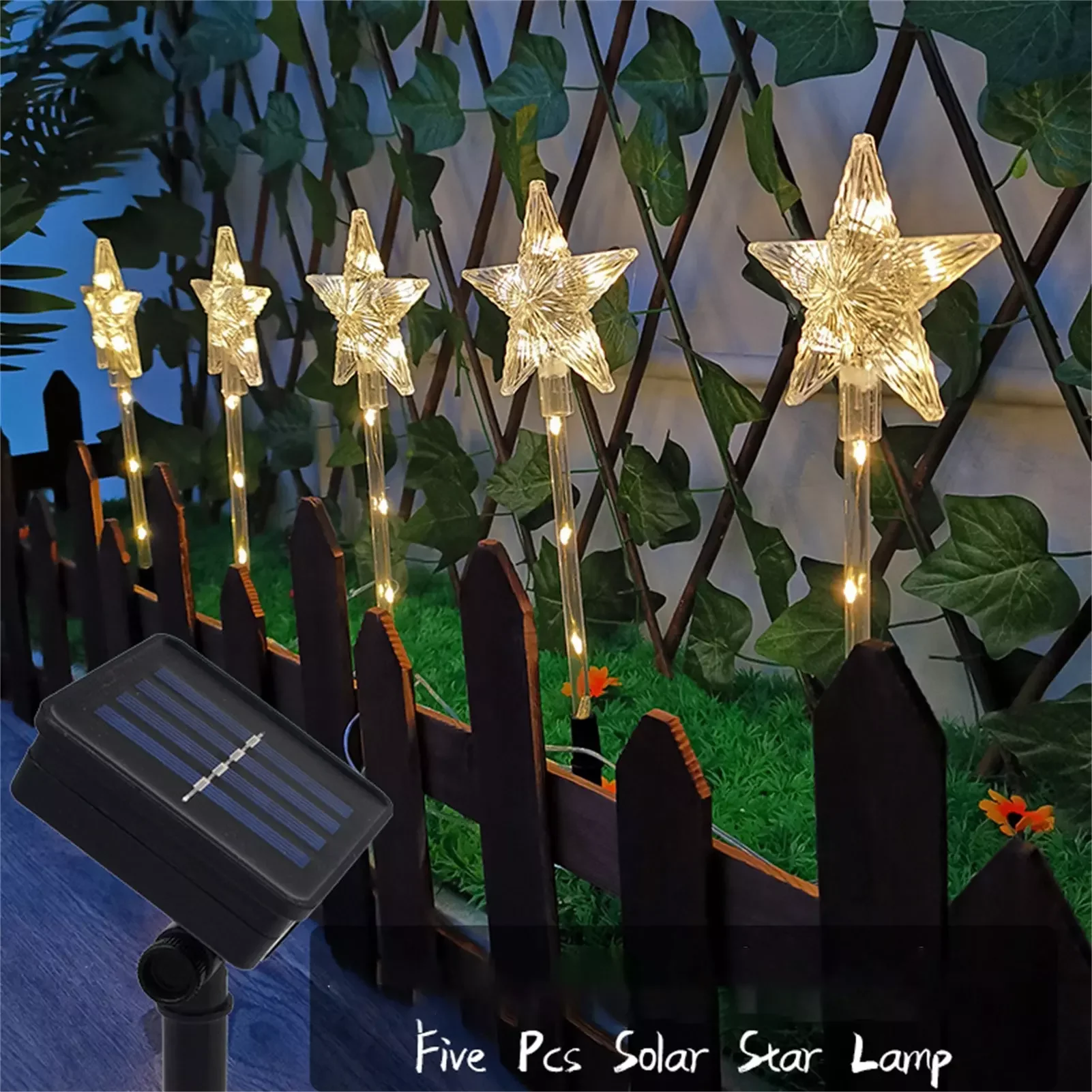 

Solar Outdoor Lights 8 Mode Solar Lights Outdoor Waterproof Solar Spot Lights Outdoor Outdoor Star Shape Path Lights Solar