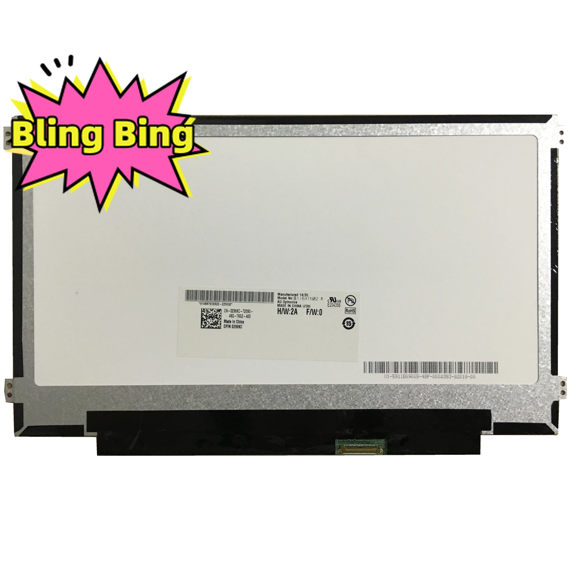 

B116XTN02.3 fit B116XTN02.1 N116BGE-EA1 N116BGE-EB2 N116BGE-EA2 M116NWR1 R7 11.6” 1366×768 30PIN eDP LED LCD Screen Panel