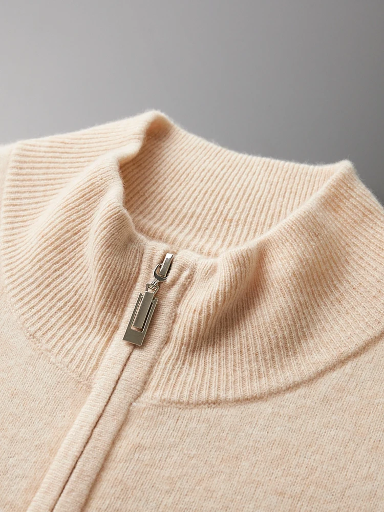 Мужская футболка Лидер продаж однотонный жилет без рукавов на молнии 100% шерсть с