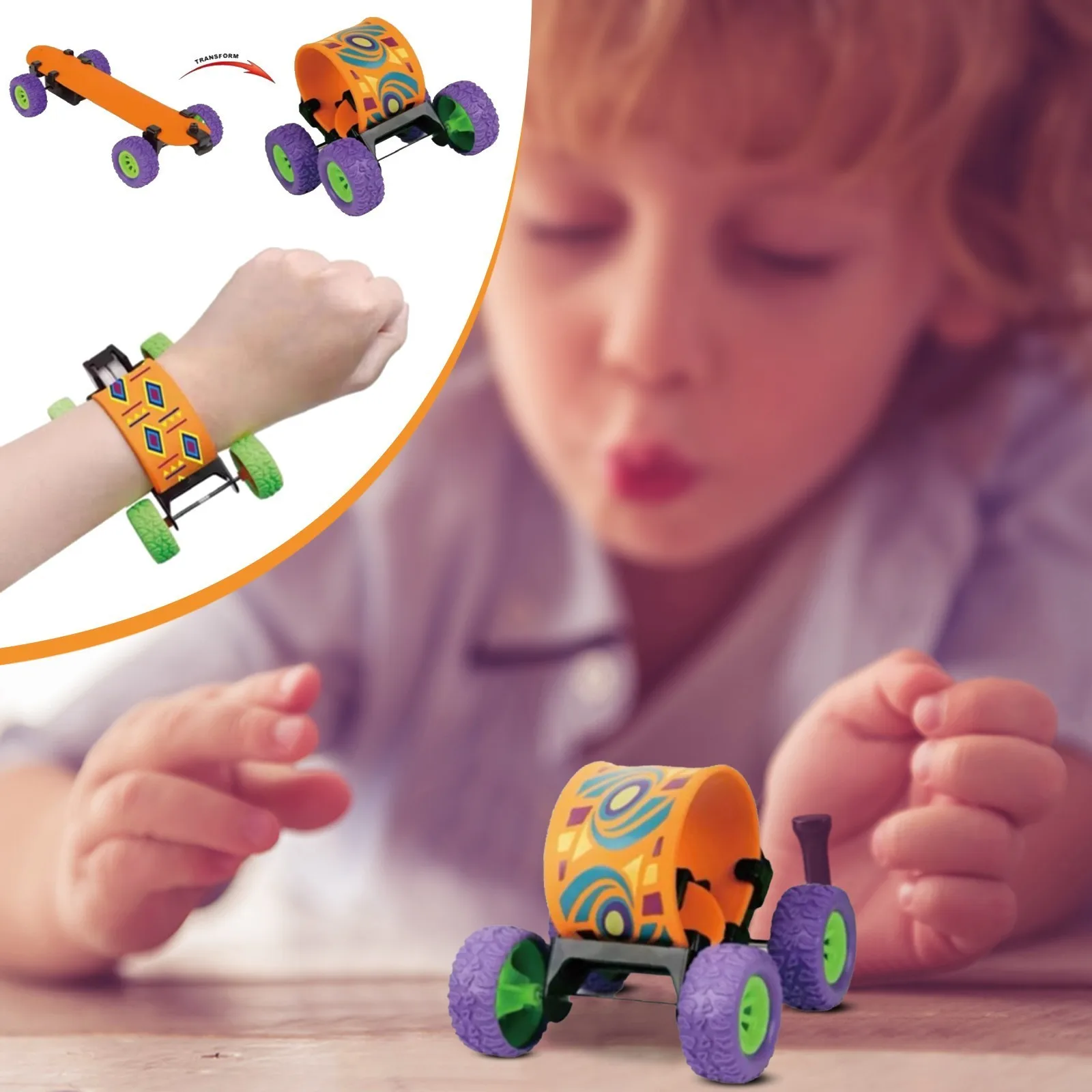 

Детский браслет с граффити для самоката, креативный браслет с кольцом для самоката, новинка, браслет для самоката