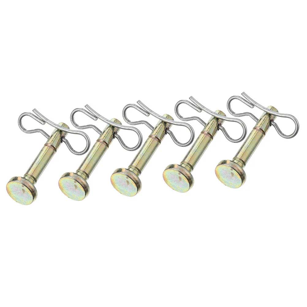 

5 Sets Shear Pin Metal Hair Barrettes Part Snow Thrower Cotter Pins Built-in Replacement Snowblower Supply Cotters