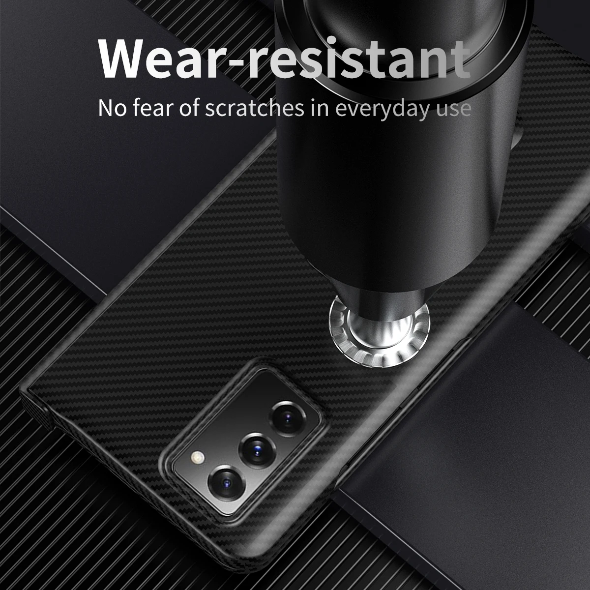 360 All inclusive Carbon Fiber Case For Samsung Z Fold 3 W22 5G With Tempered glass Hinge Fold Case Z Fold 2 For Samsung Fold 3