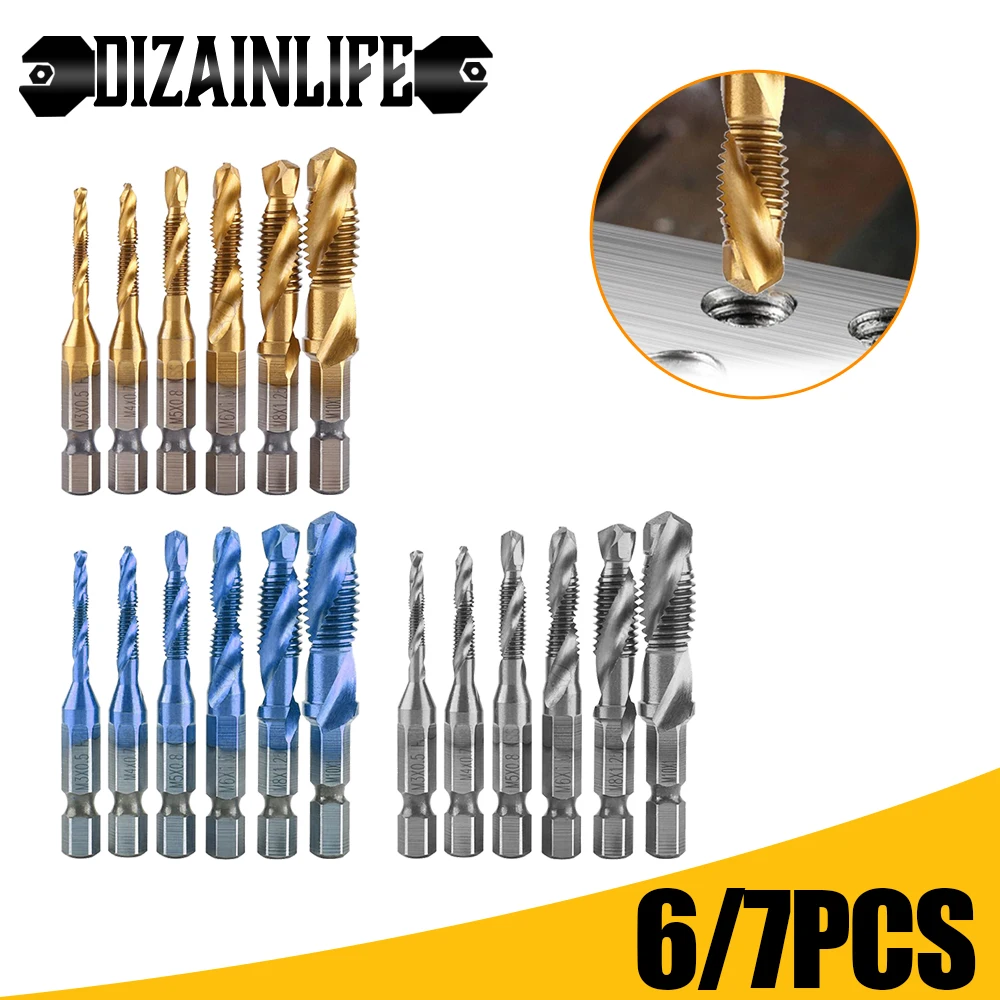 

Набор сверл с шестигранным хвостовиком, 6/7 шт.