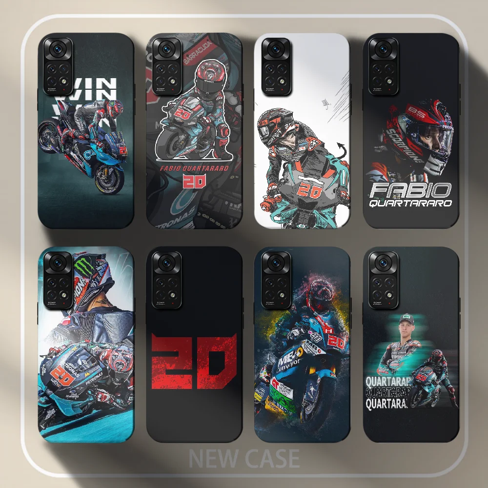

Fabio Quartararo Phone Case For Xiaomi Redmi Note 8 9 A 10 C 11 12 Pro Plus Turbo K60 Cover