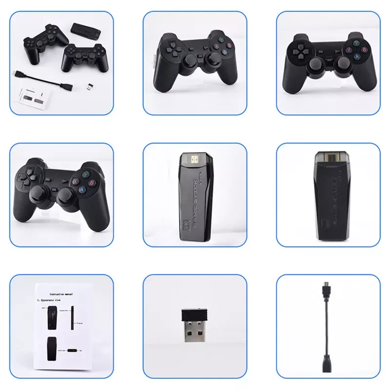 

Video Game Stick Lite 4K Console 64G Built-in 10000 Games Retro Handheld TV Game Console Wireless Controller For GBA Kid Game