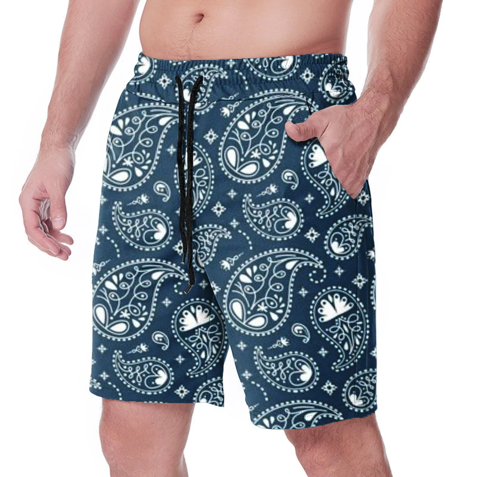 

Шорты мужские с завязкой на талии, 10 карманов, пена с эффектом памяти