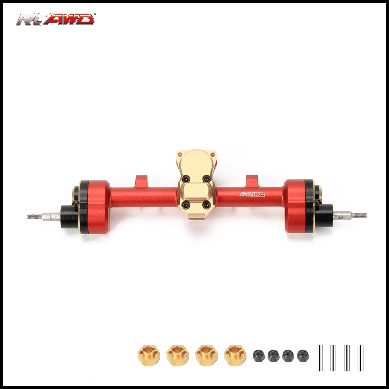 

RCAWD Rear Portal Axle Housing & Steel Gears For Axial 1-24 SCX24 Crawlers upgraded part