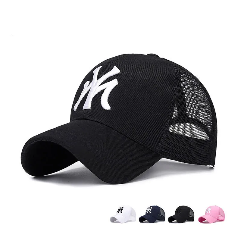 

Summer My Mesh Baseball Caps Letter Embroidery New York Snapback Cap for Men Women Outdoor Sport Golf Running Fishing Sun Hats
