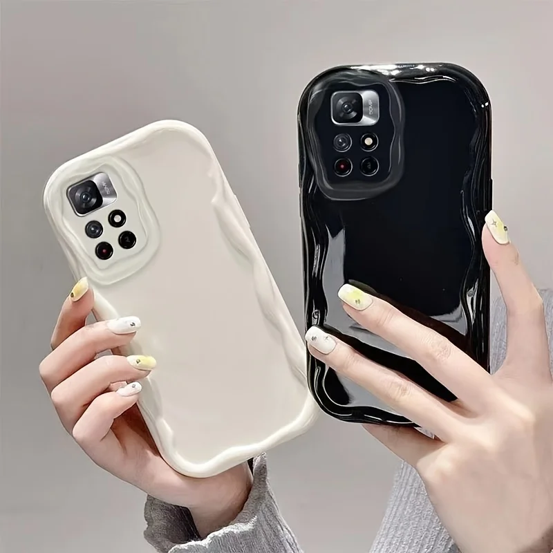 Мягкий чехол Clear TPU Wave для Xiaomi Redmi Note 11 13 12 Pro Speed 10 8 9 11S 12S 10S 13C 12C 10C 9T 9C NFC 9A 10A Чехол