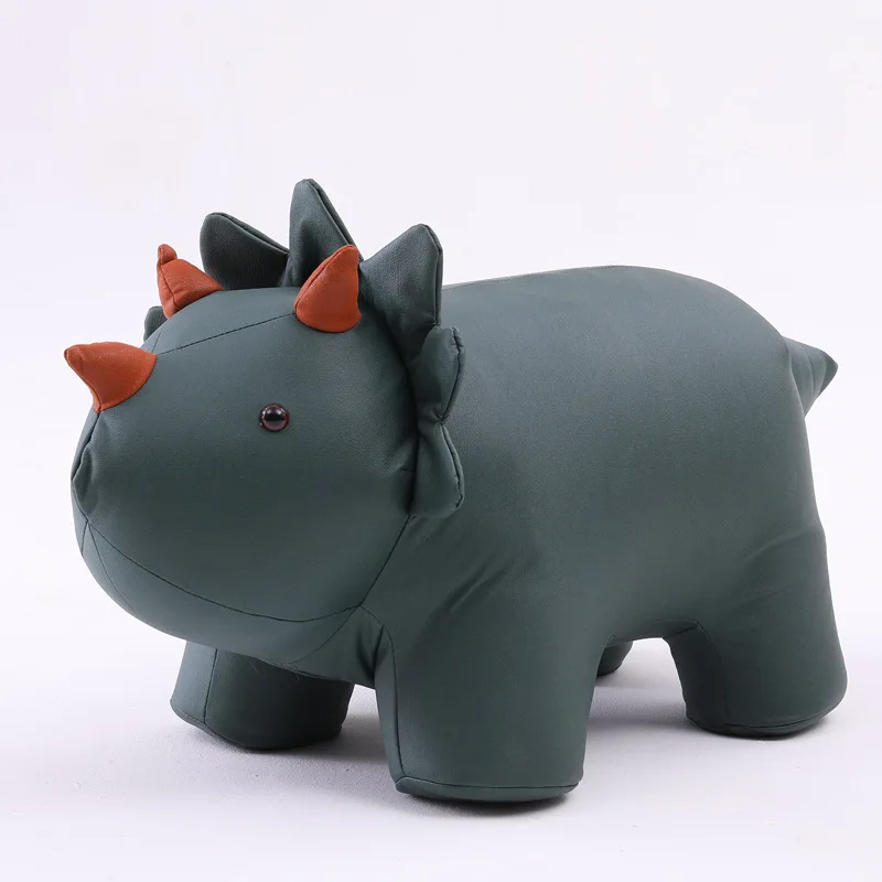 

Cute Cute Pet Triceratops Animal Shape Stool Change Shoe Stool Home Door Creative Personality Small Stool Children's Chair