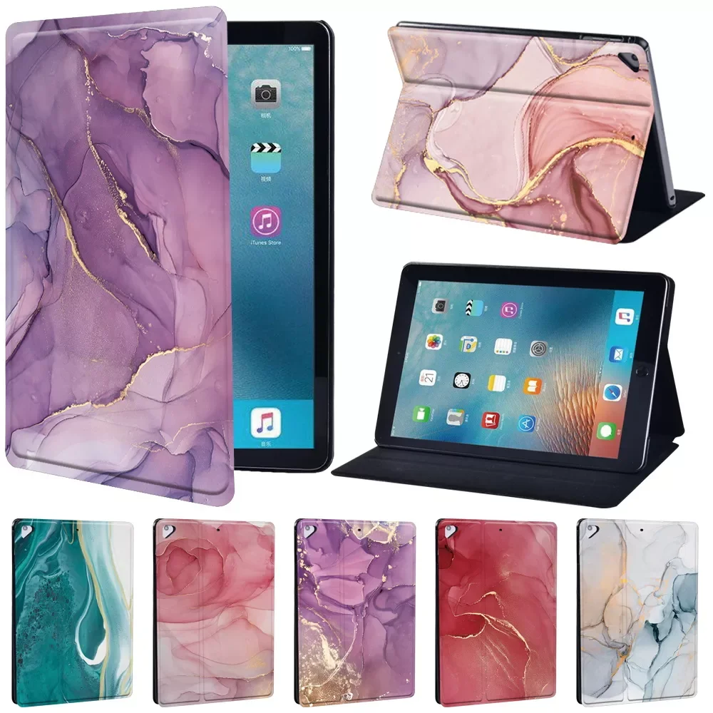 

Leather Tablet Case for IPad Air 1/2 9.7"/ air 3 10.5" 2019 /air 4/Air 5 2022 10.9" Drop Resistance Full Protecti