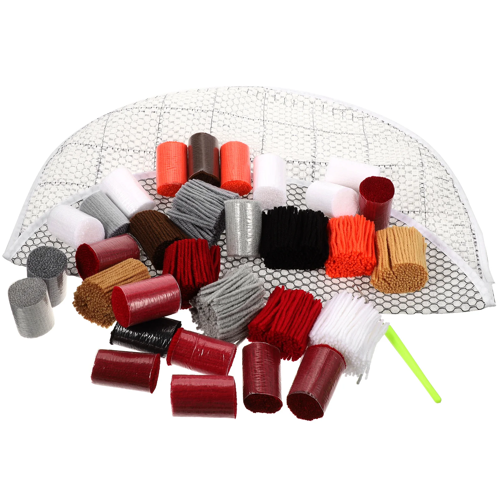 

Rug Hook Kit Diy Mesh Canvas Embroidery Carpet Kits Crafts Set Sewing Embroidering Supplies 3D Fabric Hooking Blank Tool Craft